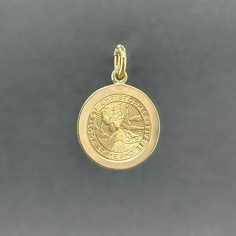 Estate Tiffany & Co. 14K Y Gold St. Christopher Medal Pendant - Walter Bauman Jewelers