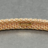 Estate Tiffany & Co. 18K R Gold Somerset Bangle Bracelet - Walter Bauman Jewelers