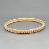 Estate Tiffany & Co. 18K R Gold Somerset Bangle Bracelet - Walter Bauman Jewelers