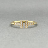 Estate Tiffany & Co. 18K Y Gold 0.13ctw G/VS2 Diamond T Wire Ring - Walter Bauman Jewelers