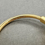 Estate Tiffany & Co. 18K Y Gold 0.13ctw G/VS2 Diamond T Wire Ring - Walter Bauman Jewelers