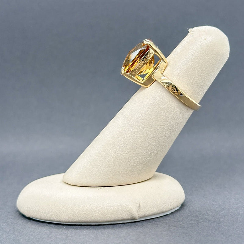 Estate Tiffany & Co. 18K Y Gold 11.19ct Citrine Sparkles Ring - Walter Bauman Jewelers