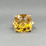 Estate Tiffany & Co. 18K Y Gold 11.19ct Citrine Sparkles Ring - Walter Bauman Jewelers