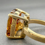 Estate Tiffany & Co. 18K Y Gold 11.19ct Citrine Sparkles Ring - Walter Bauman Jewelers