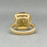 Estate Tiffany & Co. 18K Y Gold 11.19ct Citrine Sparkles Ring - Walter Bauman Jewelers