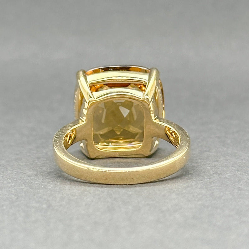 Estate Tiffany & Co. 18K Y Gold 11.19ct Citrine Sparkles Ring - Walter Bauman Jewelers