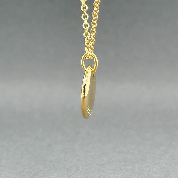 Estate Tiffany & Co. 18K Y Gold J Notes Pendant - Walter Bauman Jewelers