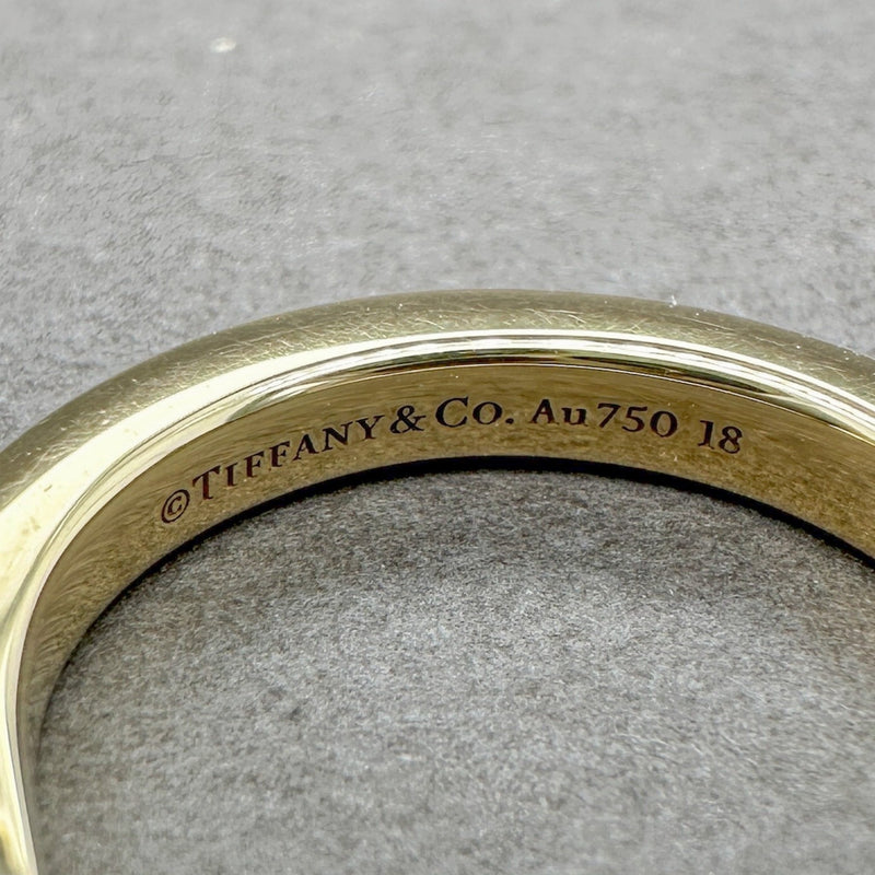 Estate Tiffany & Co. 18K Y Gold Lock Ring - Walter Bauman Jewelers