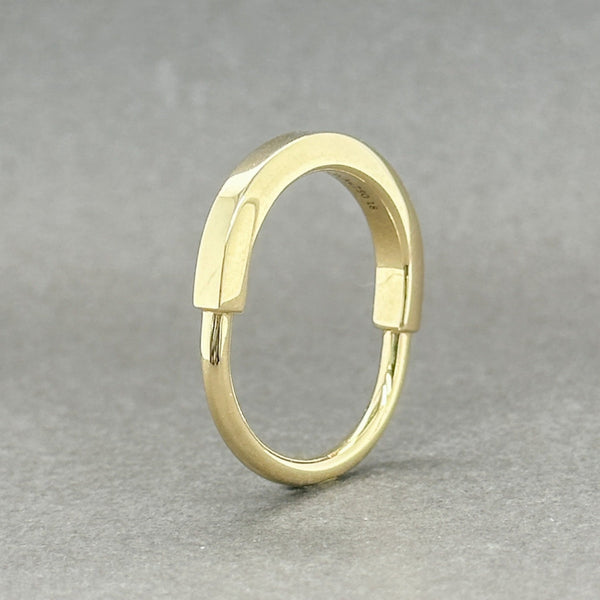 Estate Tiffany & Co. 18K Y Gold Lock Ring - Walter Bauman Jewelers