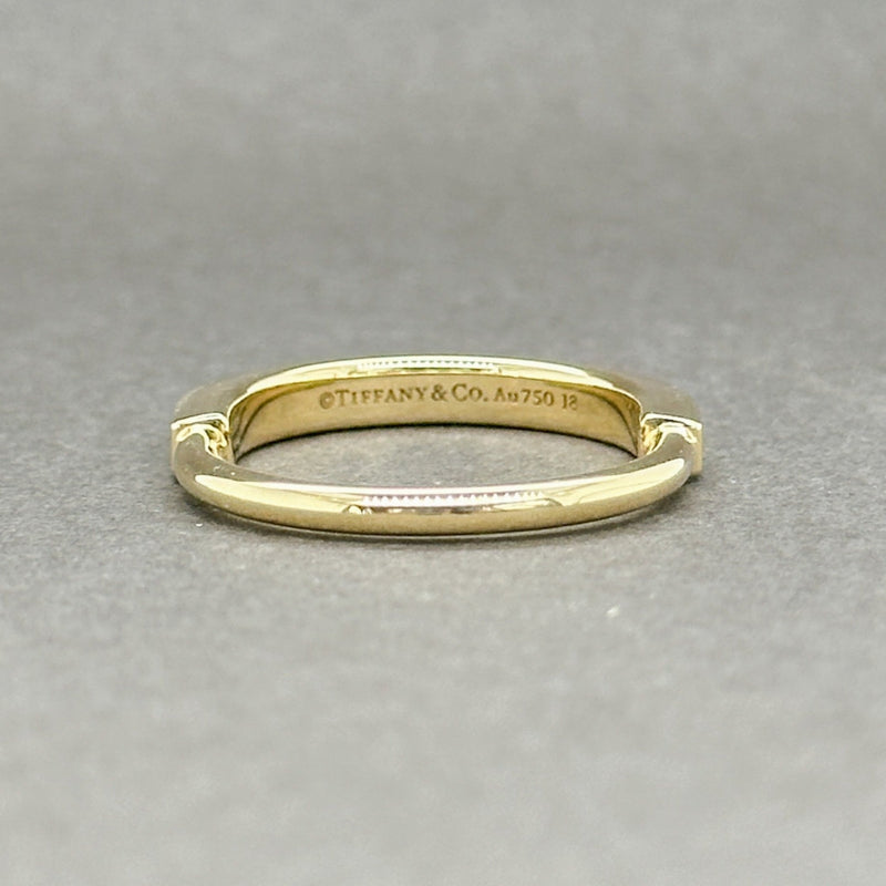 Estate Tiffany & Co. 18K Y Gold Lock Ring - Walter Bauman Jewelers