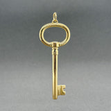 Estate Tiffany & Co. 18K Y Gold Oval Key Pendant - Walter Bauman Jewelers