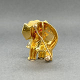 Estate Tiffany & Co. 18K Y Gold Ruby & Diamond Baby Elephant Pin - Walter Bauman Jewelers