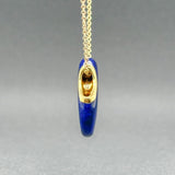 Estate Tiffany & Co. Peretti 18K Y Gold 14.10ct Lapis Lazuli Touchstone Pendant - Walter Bauman Jewelers