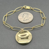 Estate Tiffany & Co. Peretti 18K Y Gold Disc Bracelet - Walter Bauman Jewelers