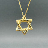 Estate Tiffany & Co. Peretti 18K Y Gold Star Of David Pendant - Walter Bauman Jewelers