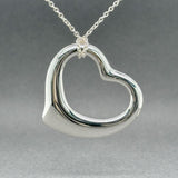 Estate Tiffany & Co. Peretti SS 33.5mm XL Open Heart Pendant - Walter Bauman Jewelers