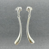 Estate Tiffany & Co. Peretti SS Bean Drop Earrings - Walter Bauman Jewelers