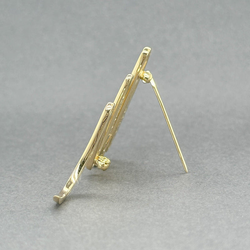 Estate Tiffany & Co. Picasso 18K Y Gold Graffiti Scribble Zigzag Pin - Walter Bauman Jewelers