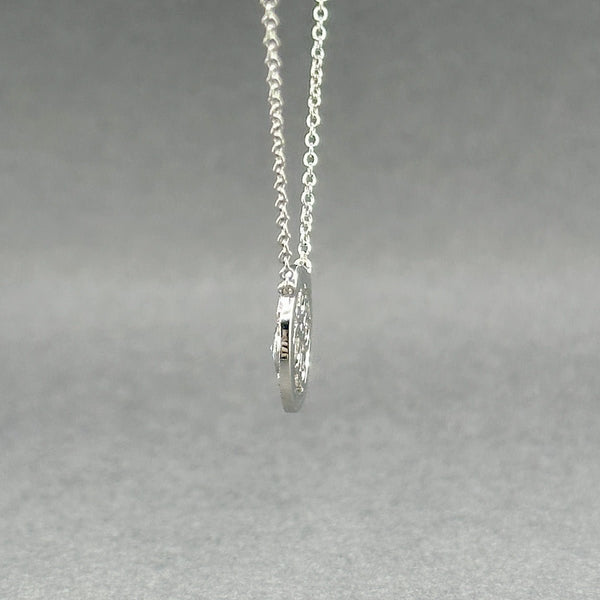 Estate Tiffany & Co. Platinum 0.24ctw Diamond Cobblestone Pendant - Walter Bauman Jewelers