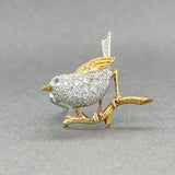 Estate Tiffany & Co. Platinum 18 0.52ctw G/VS1 Diamond Bird Brooch - Walter Bauman Jewelers