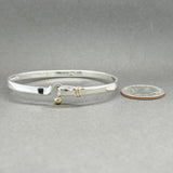 Estate Tiffany & Co. SS 18 Hook & Eye Bangle Bracelet - Walter Bauman Jewelers