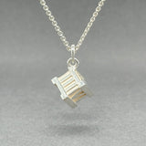 Estate Tiffany & Co. SS Atlas Cube Pendant - Walter Bauman Jewelers