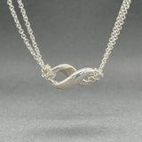 Estate Tiffany & Co. SS Double Chain Infinity Pendant - Walter Bauman Jewelers