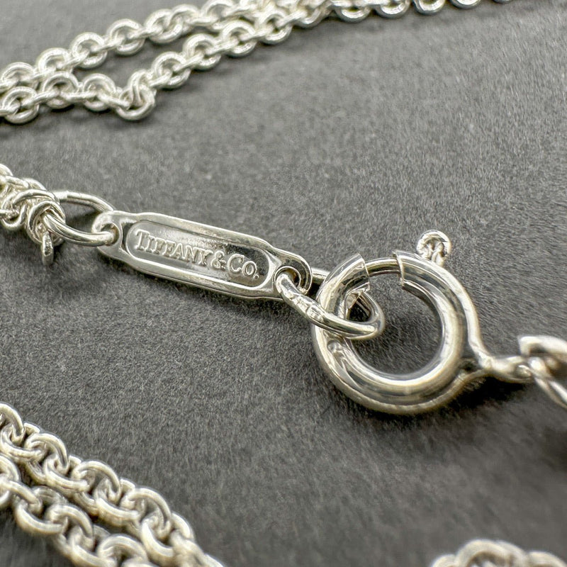 Estate Tiffany & Co. SS Double Chain Infinity Pendant - Walter Bauman Jewelers