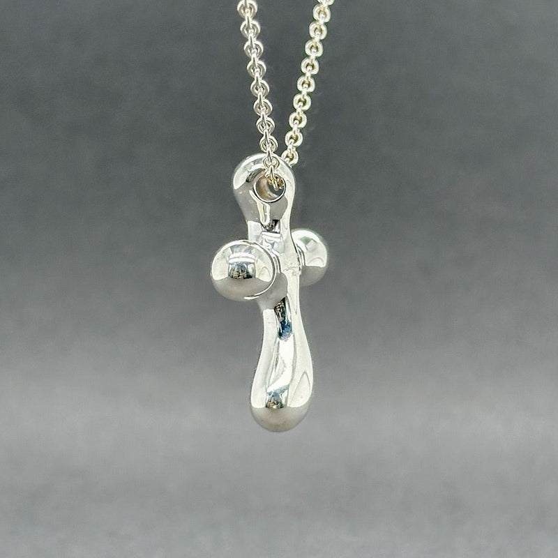 Vintage Tiffany & Co 2024 Elsa Peretti Tear Drop Cross Necklace