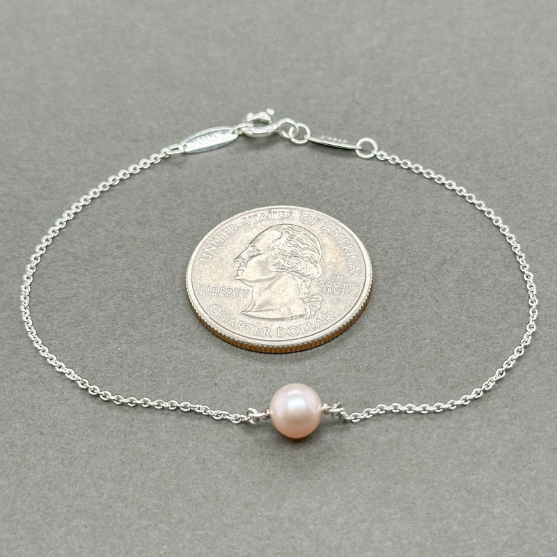 Estate Tiffany & Co. SS Elsa Peretti Pink Pearls By The Yard Bracelet - Walter Bauman Jewelers