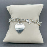 Estate Tiffany & Co. SS Heart Tag Bracelet - Walter Bauman Jewelers