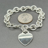 Estate Tiffany & Co. SS Heart Tag Charm Bracelet - Walter Bauman Jewelers