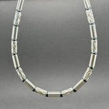 Estate Tiffany & Co. SS Hematite Aztec Zigzag Collar Necklace - Walter Bauman Jewelers