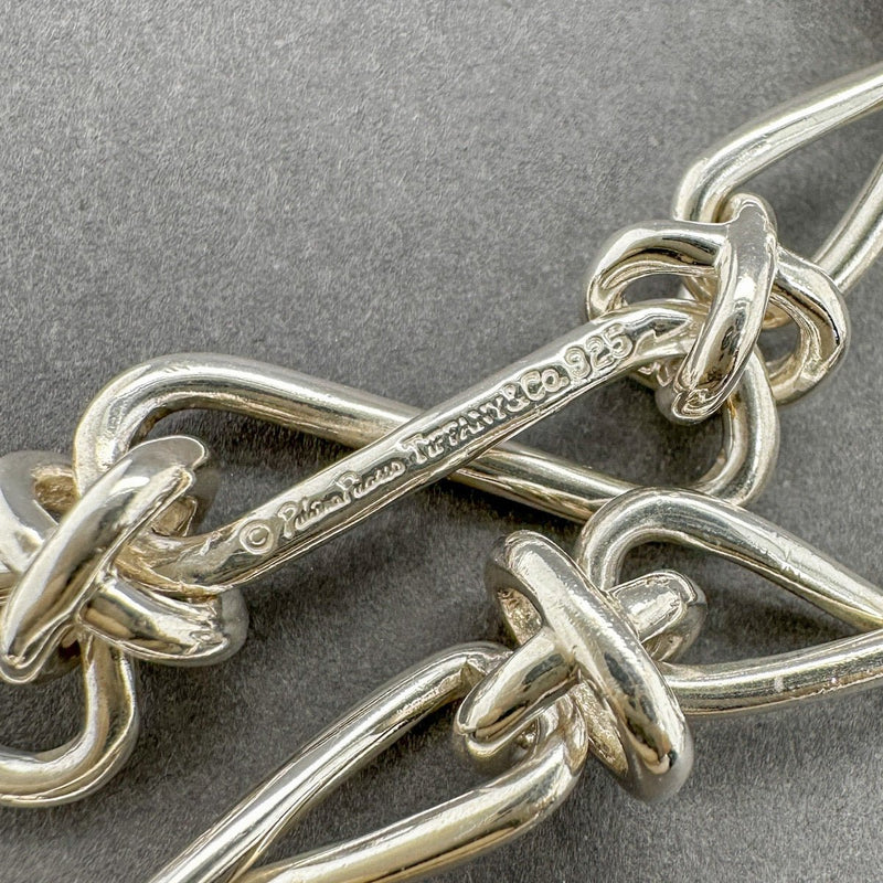 Estate Tiffany & Co. SS Infinity Link Charm Bracelet - Walter Bauman Jewelers