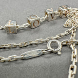 Estate Tiffany & Co. SS Love Cube Paperclip Necklace - Walter Bauman Jewelers