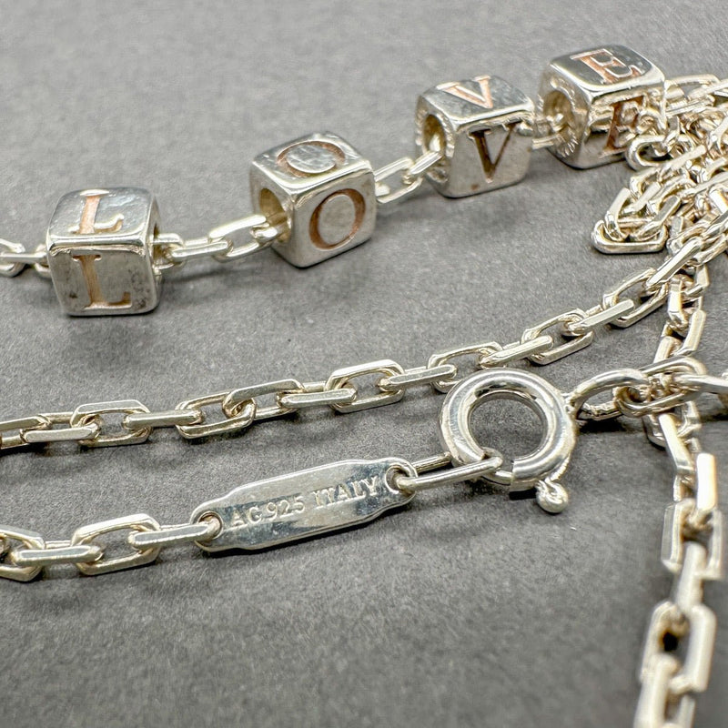 Estate Tiffany & Co. SS Love Cube Paperclip Necklace - Walter Bauman Jewelers