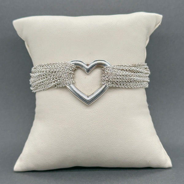 Estate Tiffany & Co. SS Multistrand Heart Toggle Bracelet - Walter Bauman Jewelers