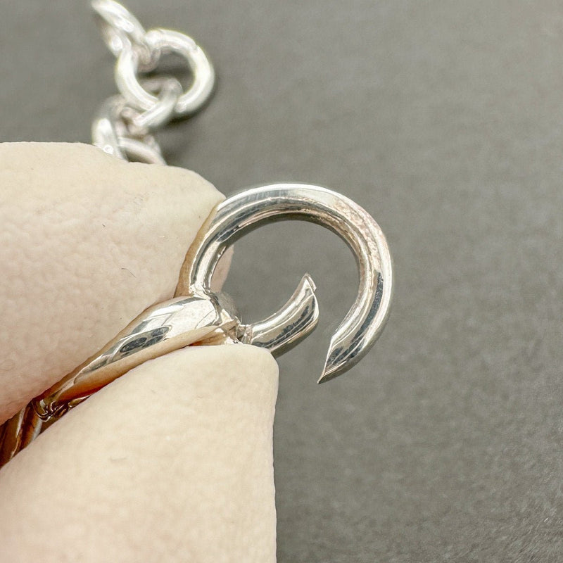 Estate Tiffany & Co. SS Oval Clasping Link Bracelet - Walter Bauman Jewelers