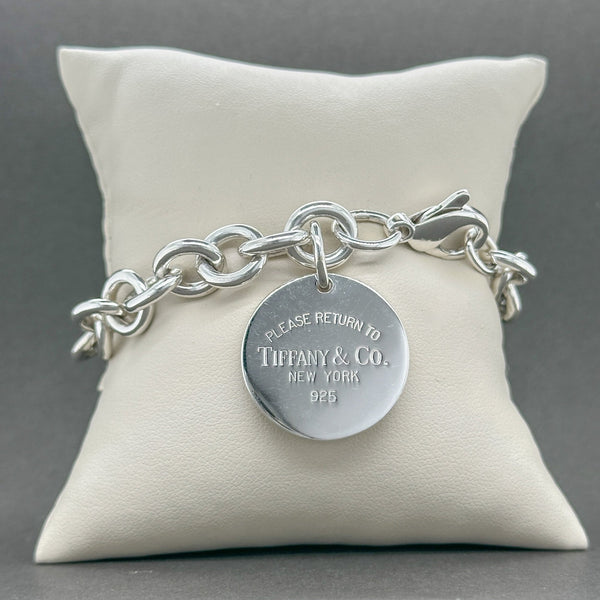 Estate Tiffany & Co. SS Round Tag Bracelet - Walter Bauman Jewelers