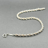 Estate Tiffany & Co. SS Vintage Rope Chain Bracelet - Walter Bauman Jewelers