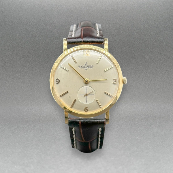 Estate Ulysse Nardin Chronometer Co. 18K Y Gold Manual Watch - Walter Bauman Jewelers