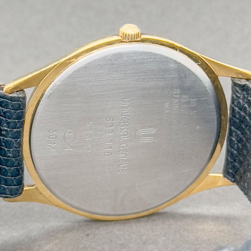 Estate Universal Geneve Ultrapiatto Men’s Quartz Watch Ref# 533.116 - Walter Bauman Jewelers
