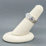 Estate Vera Wang 14K W Gold 1.00ctw H - I/SI1 - 2 Diamond & 0.10ctw Sapphire Ring - Walter Bauman Jewelers