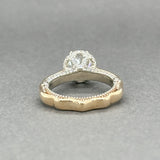 Estate Verragio 14K TT Gold 1.81ctw F - H/VS1 - 2 Diamond Eng. Ring - Walter Bauman Jewelers