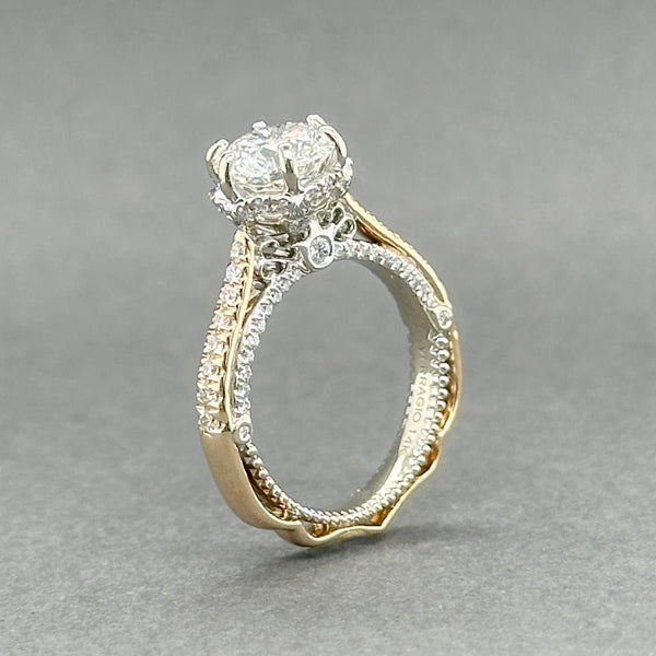 Estate Verragio 14K TT Gold 1.81ctw F - H/VS1 - 2 Diamond Eng. Ring - Walter Bauman Jewelers