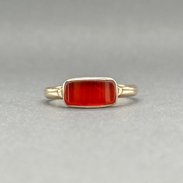 Estate Victorian 10K R Gold 0.51ct Carnelian Ring - Walter Bauman Jewelers