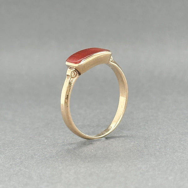 Estate Victorian 10K R Gold 0.51ct Carnelian Ring - Walter Bauman Jewelers