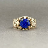 Estate Victorian 10K R Gold 1.90ct Lapis Lazuli Ring - Walter Bauman Jewelers