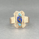 Estate Victorian 10K R Gold Enamel Ring - Walter Bauman Jewelers