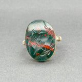 Estate Victorian 14K R Gold 7.16ct Bloodstone Intaglio Ring - Walter Bauman Jewelers